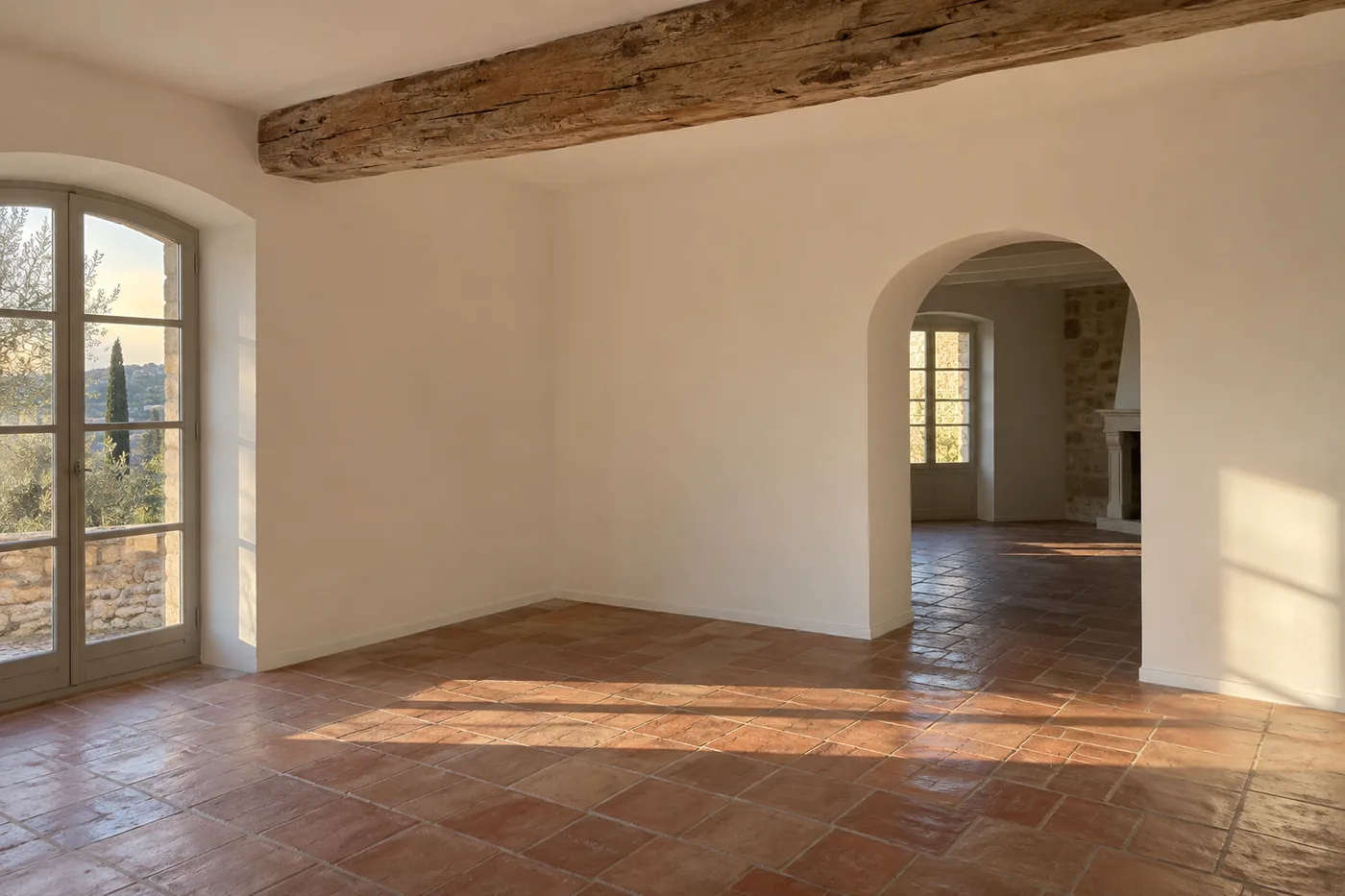 Illustration d'un chantier de peinture terminé dans le secteur de Châteauneuf-Grasse