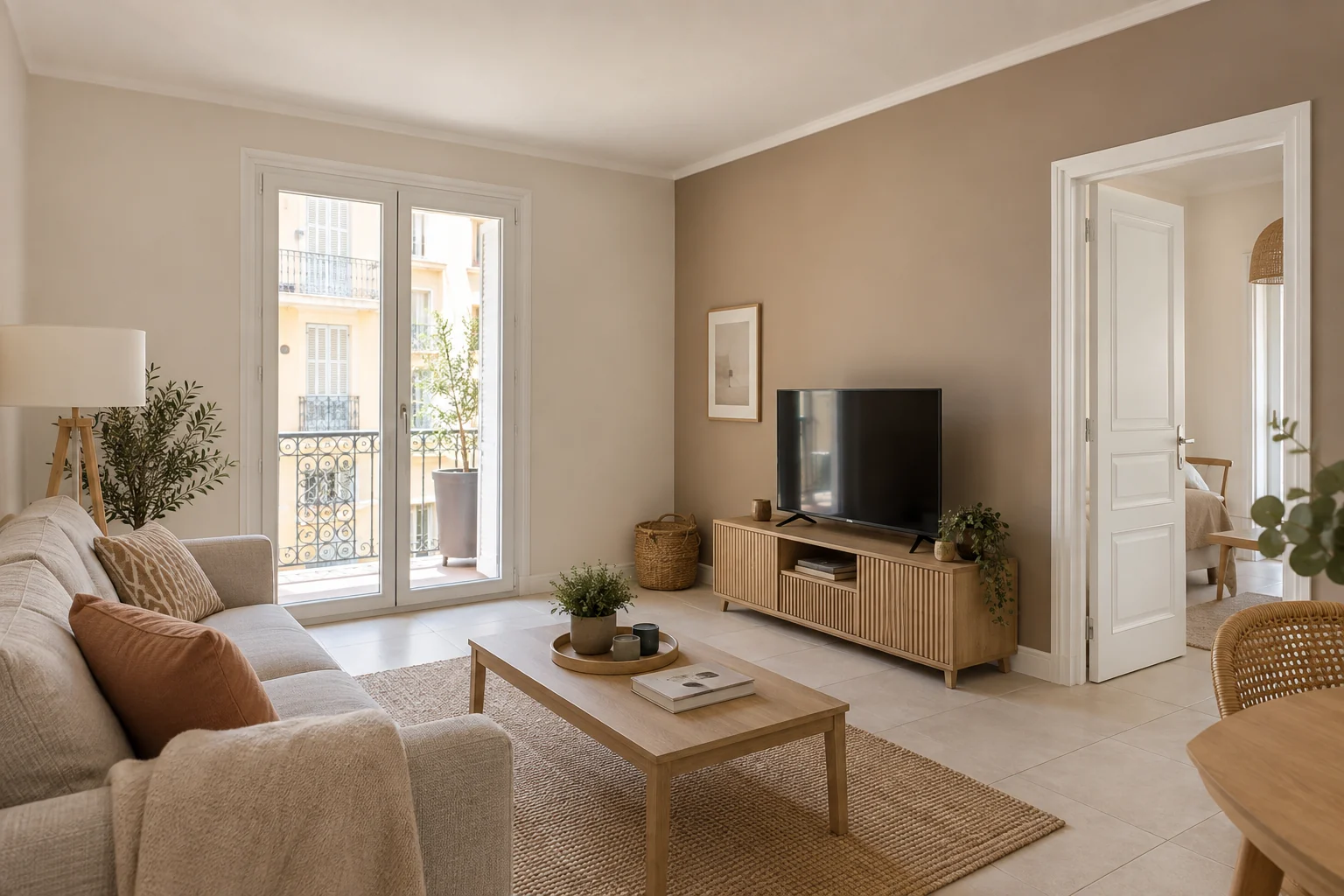 Illustration d'un chantier de peinture terminé dans le secteur de Nice