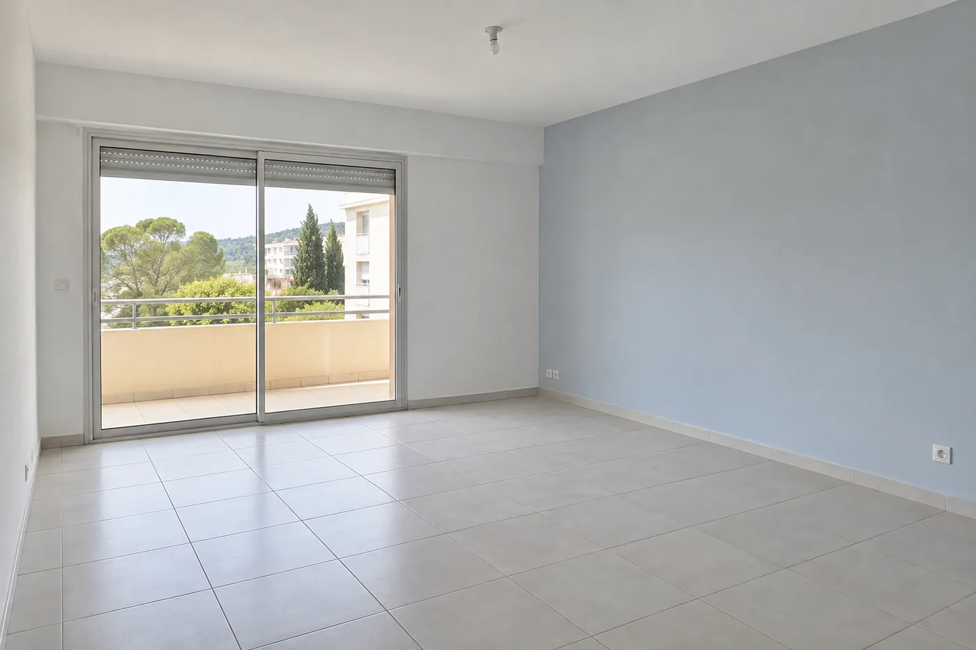 Illustration d'un chantier de peinture terminé dans le secteur de Villeneuve-Loubet
