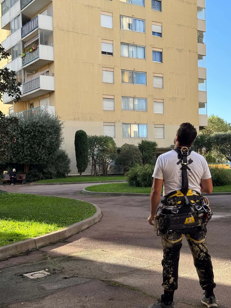 Repérage d'un immeuble avant une intervention en hauteur